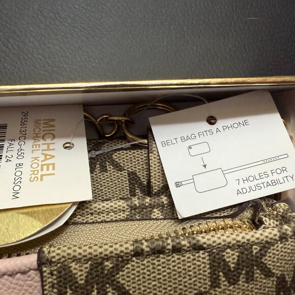Michael Kors Belt Bag - Pink and Tan - Brand New with Tags! - Picture 2 of 7